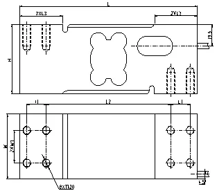 Célula de carga de peso para plataforma Escala 60X80cm 600kg Sensor de escala de empilhadeira Alumínio Não personalizado 1