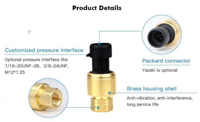 RPT233S 0~20MPa Packard Yazaki 1%FS Sensor de pressão cerâmica para sistema HAVC 0