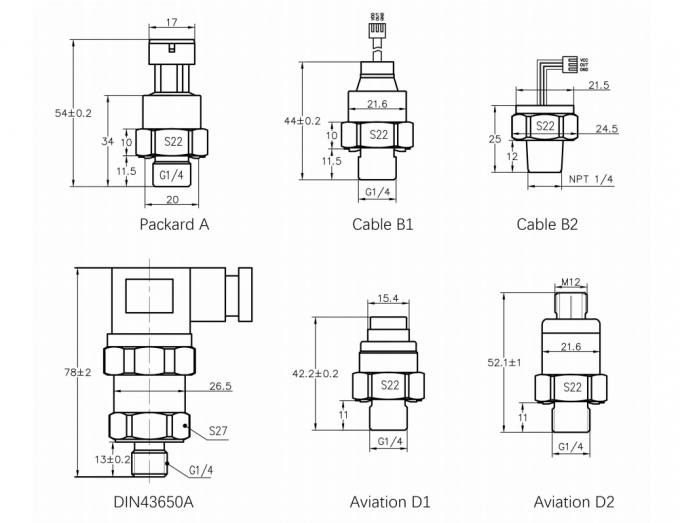 Sensor de transdutor de monitoramento de pressão médica de 5 V RGZP6171C1 IIC Transmissor de pressão de saída para monitoramento de alta precisão 0